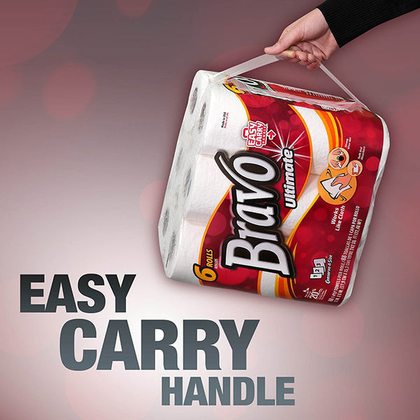 Bravo® Premium Paper Towels 6-Pack, 4/Case