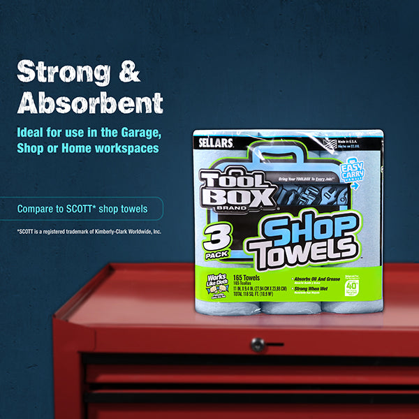 Z400 Roll of Shop Towels 3-Pack, 8/Case
