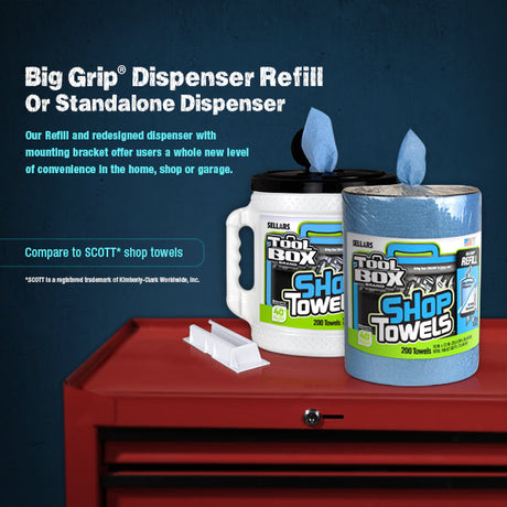 Z400 Shop Towel Refill for Big Grip® Dispenser, 200ct, 6/Case