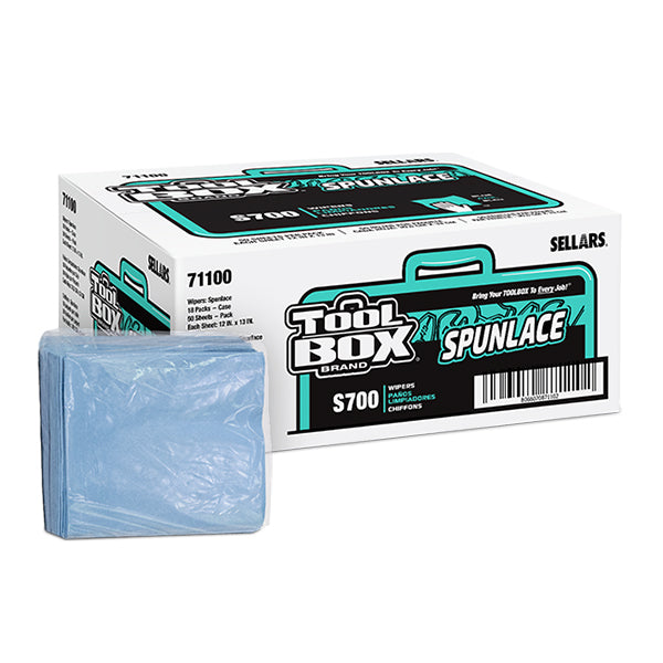 S700 Ultra Low Lint Blue 1/4 Fold Wipers, 50ct, 18/Case