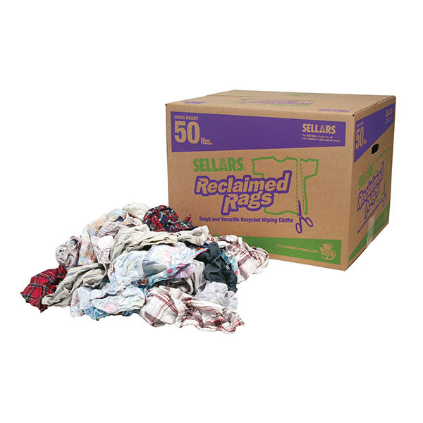 Reclaimed Flannel Rags - 50lb box