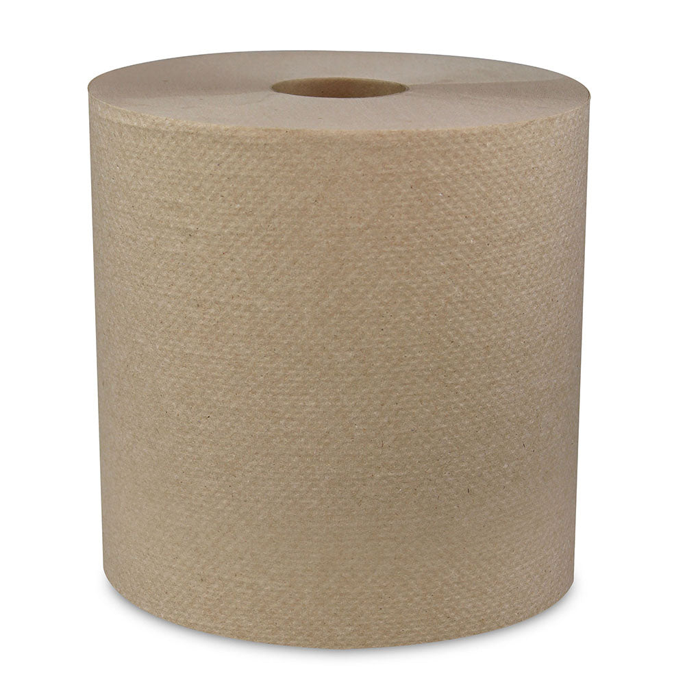 Natural Hard Wound Roll Towel, 800', 6/Case