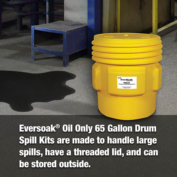 EverSoak® Oil Only 65 Gallon Drum Spill Kit