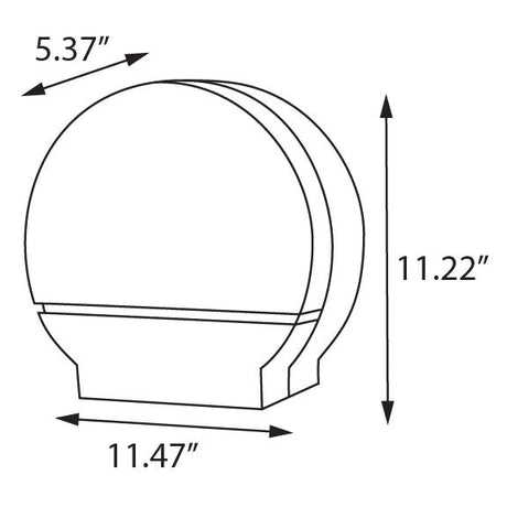 Single Roll Jumbo Bath Tissue Dispenser